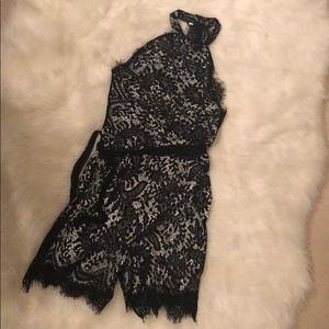 Black and white romper